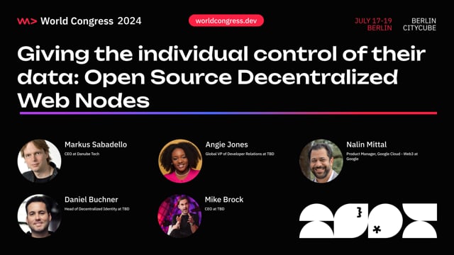 Giving the individual control of their data: Open Source Decentralized Web Nodes