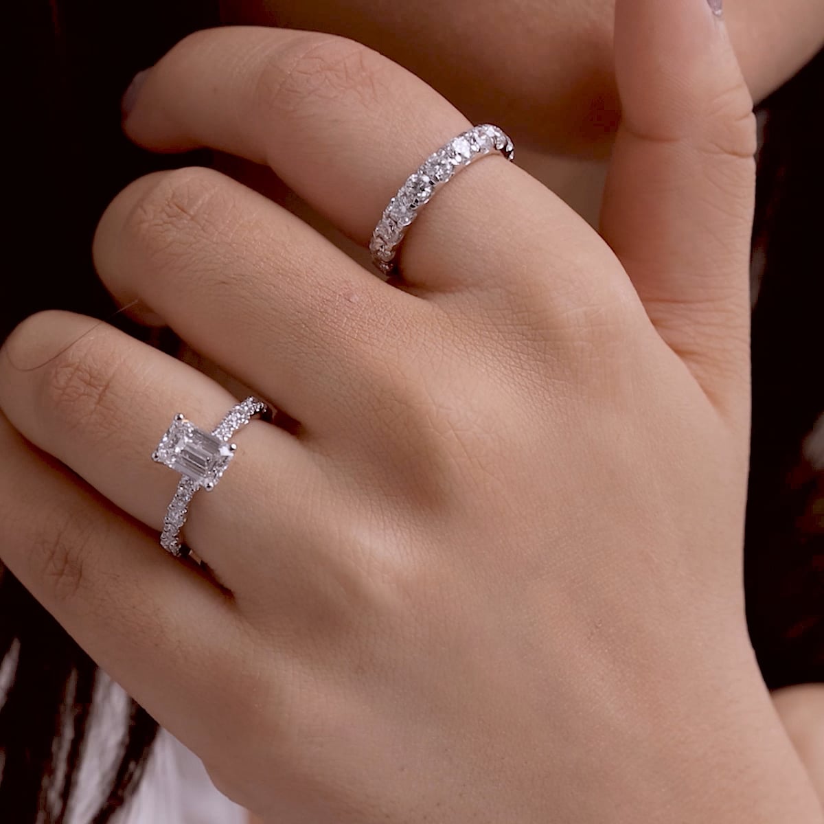 product video 2 for 1/2 ctw Round Lab Grown Diamond Eleven-Stone Wedding Band