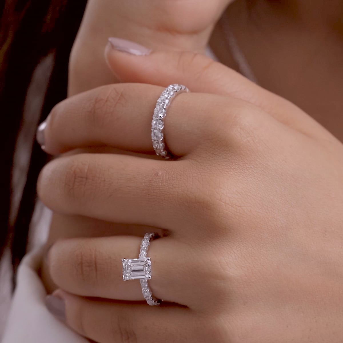 product video 2 for 3/4 ctw Round Lab Grown Diamond Eleven-Stone Wedding Band