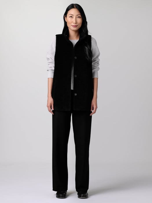 Fine Wool Alpaca Stand Collar Vest | EILEEN FISHER Fine Wool Alpaca Stand Collar Vest | EILEEN FISHER