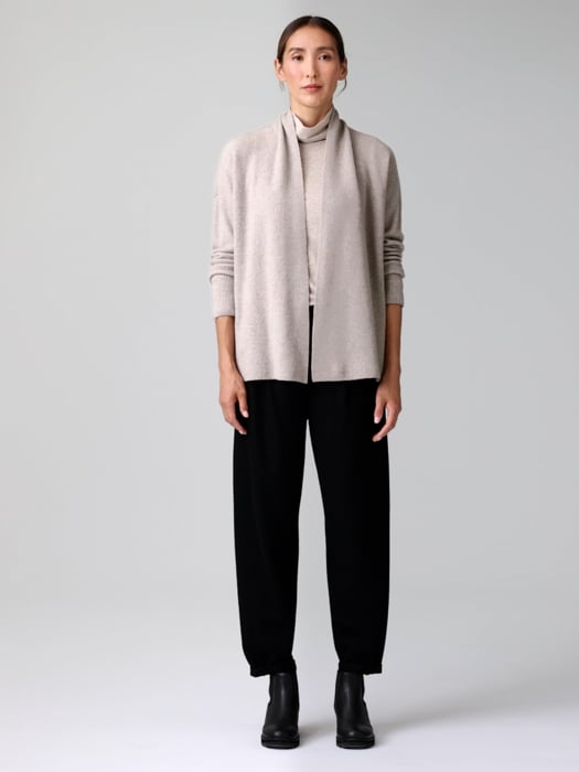 Italian Cashmere High Collar Cardigan | EILEEN FISHER Italian Cashmere High Collar Cardigan | EILEEN FISHER