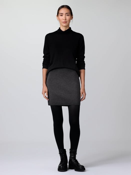 Merino Mini Skirt in Regenerative Wool EILEEN FISHER