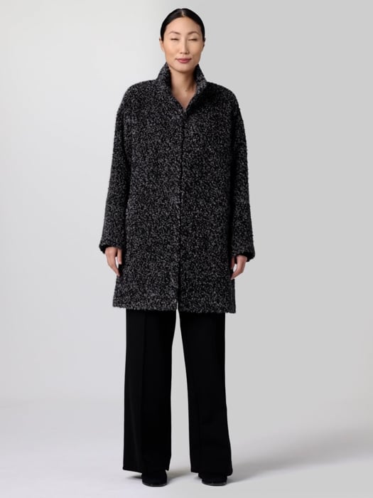 Eileen fisher alpaca moto jacket hotsell