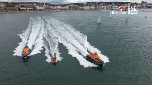 RNLI 45 Brighton Lifeboat, Lifeboat Flotilla, event Brighton 21.7.24