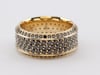 Men&#39;s Black Diamond Eternity Band in 10K Yellow Gold &#40;4 ct. tw.&#41;