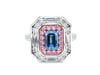 Lab Grown Diamond Blue, Pink and White Ring Platinum &amp; 18K Rose Gold &#40;2 1/3 ct. tw.&#41;