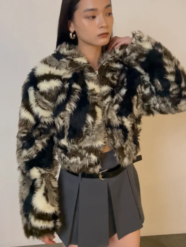 EMODAヴィンテージライクオーバーブルゾン ジャケット×スカート EMODA