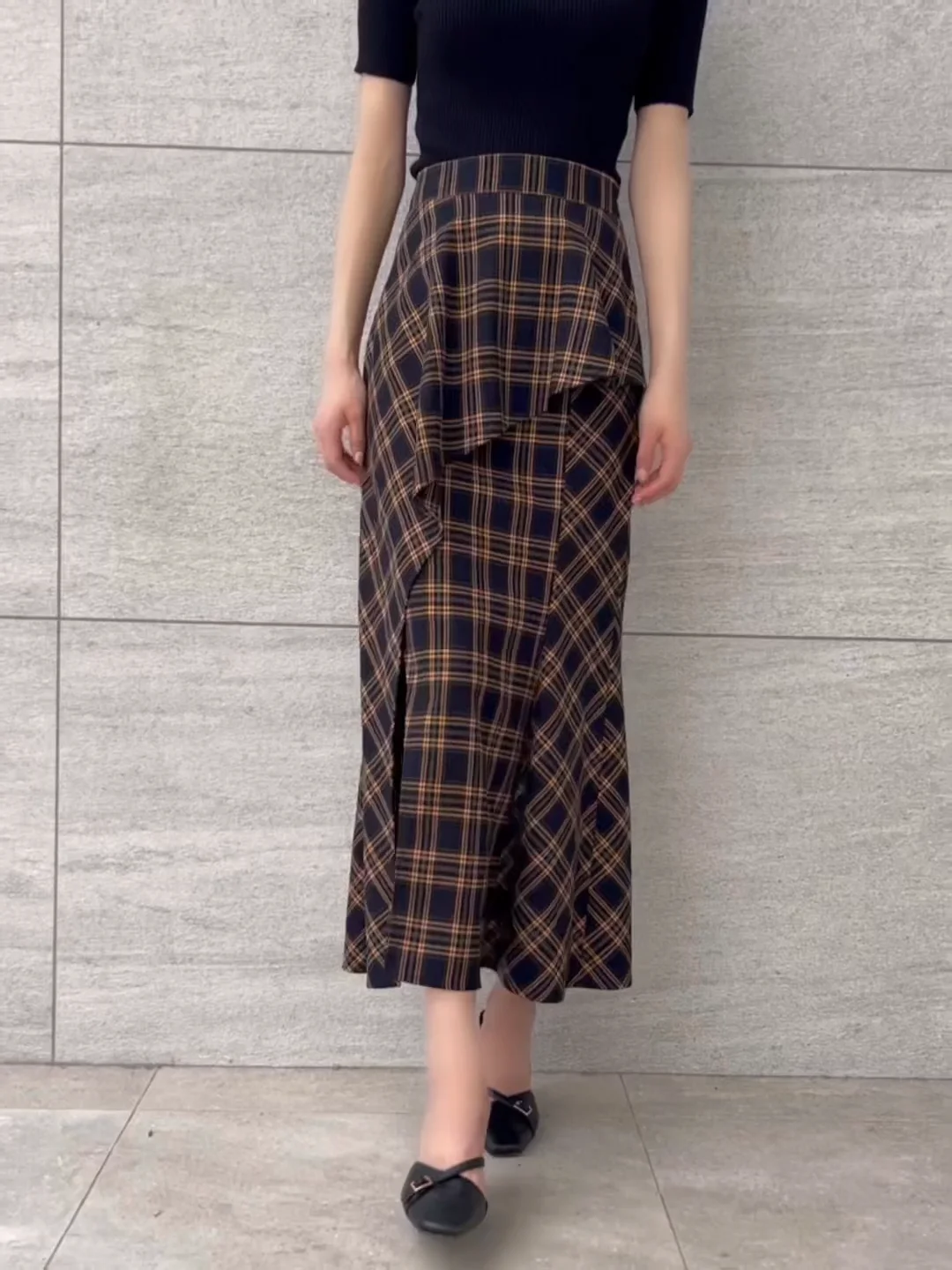 ラッフルマーメイドスカート