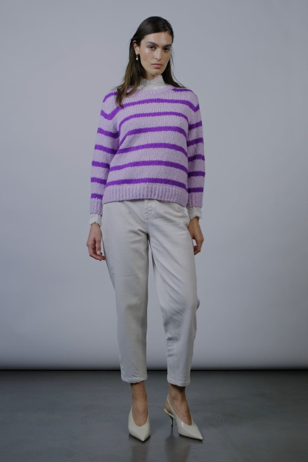 (取寄) ラブ レディース リニアル プル-オン スウェットシャツ - ウィメンズ Rab women Lineal Pull-On Sweatshirt - Women's Lilac Rab Women's Lineal Pull-On Lightweight Half-Zip Fleece for