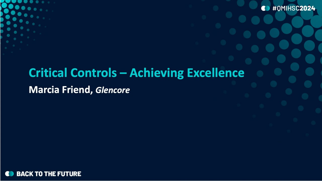 Friend - Critical Controls – Achieving Excellence