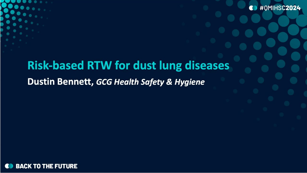 Bennett - Risk-based RTW for dust lung diseases