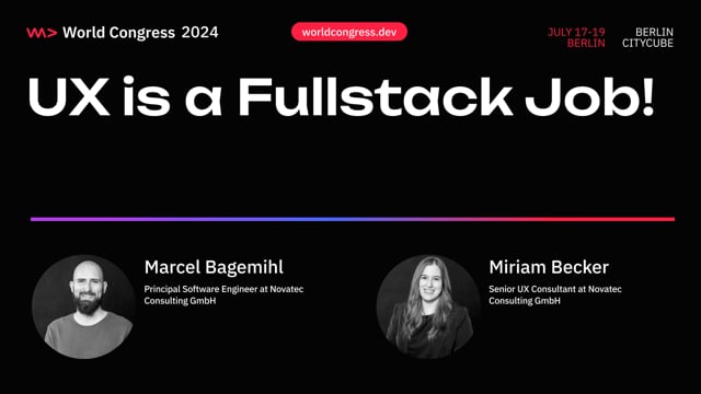 UX is a fullstack job!