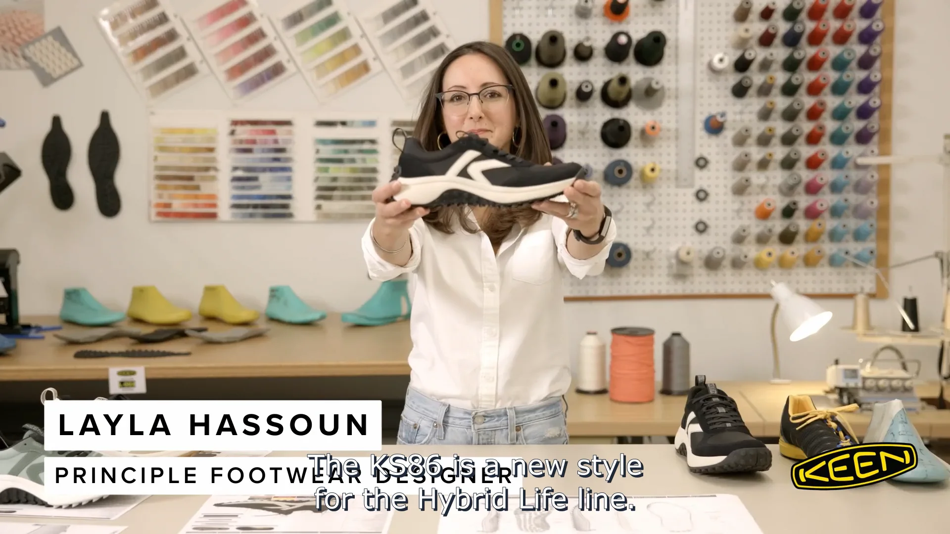 キャベッチ　ポニー　白 Women's KS86 Sneaker | Birch/Star White | KEEN Footwear Europe