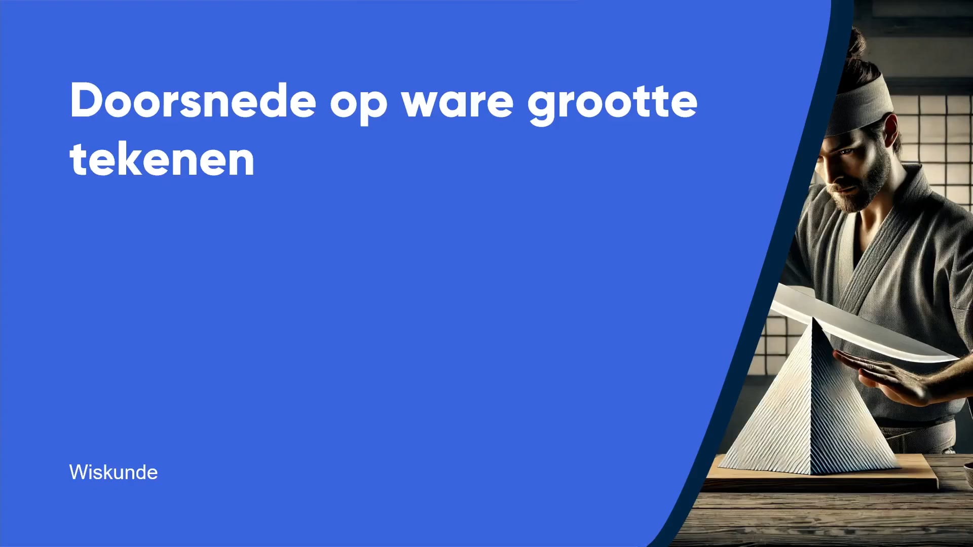 Doorsnede op ware grootte tekenen