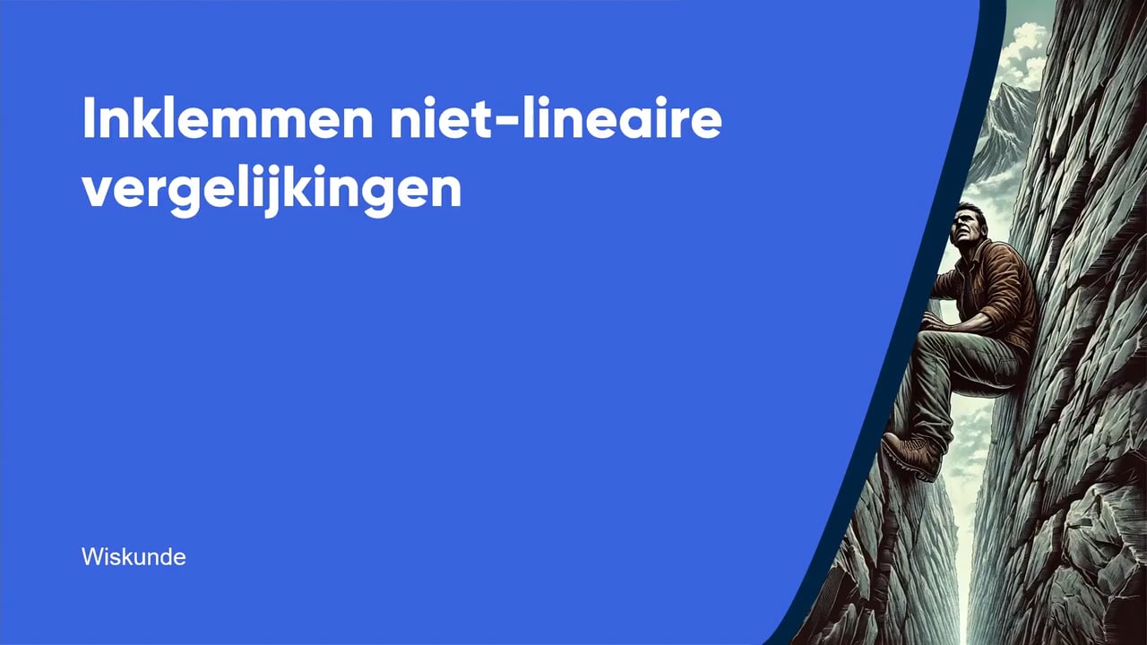 Inklemmen niet-lineaire vergelijkingen