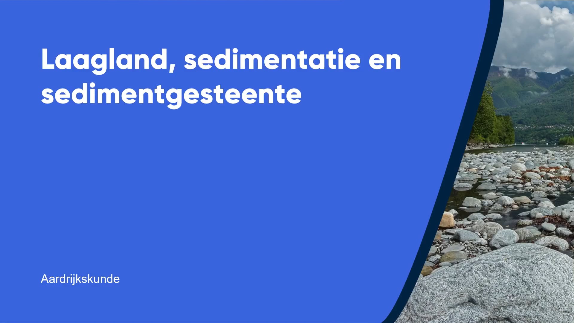 Laagland, sedimentatie en sedimentgesteente