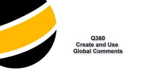 Create and Use Global Comments