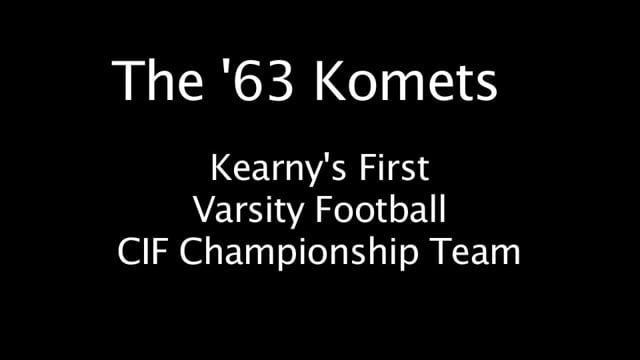 1963 Kearny High CIF Football Champs