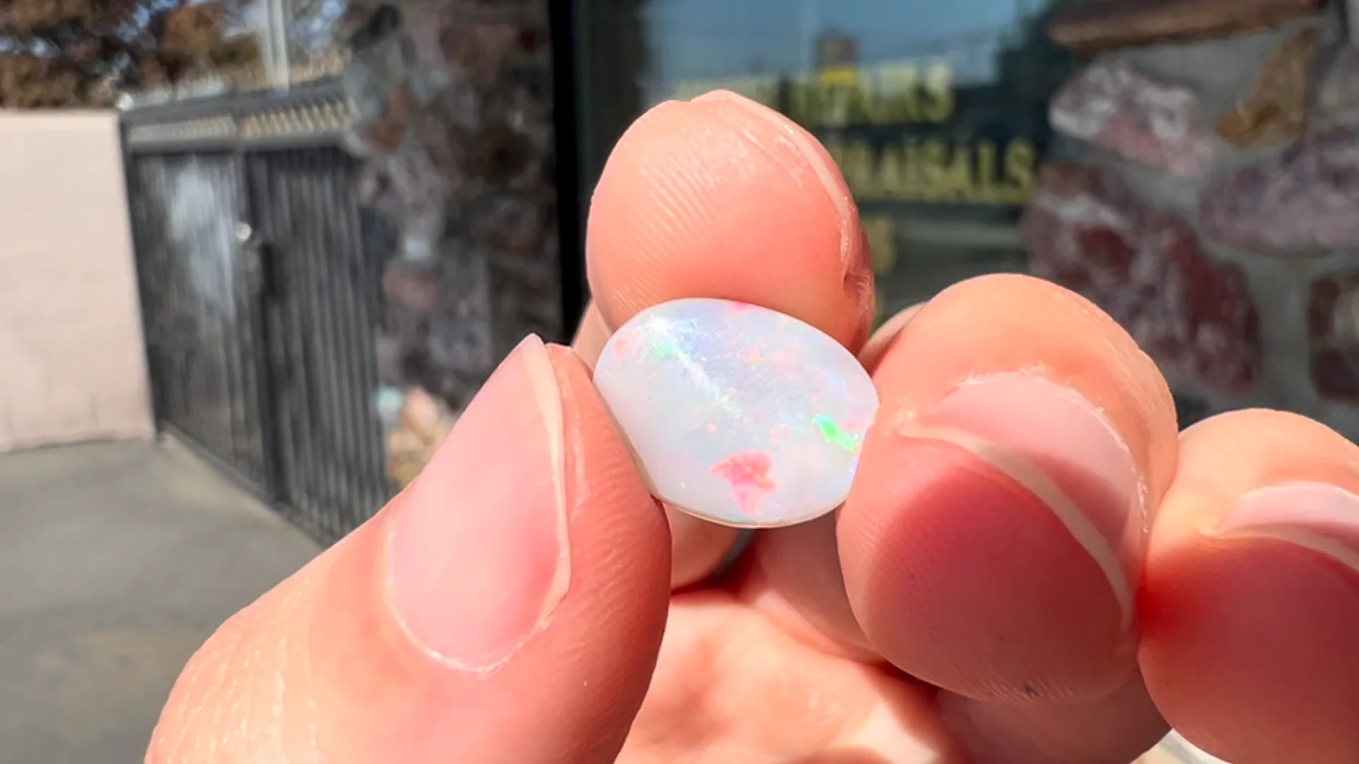 その他 FaB Opal Amulet cold 2.76ct Lightning Ridge Light Opal | Burton's – Burton's Gems