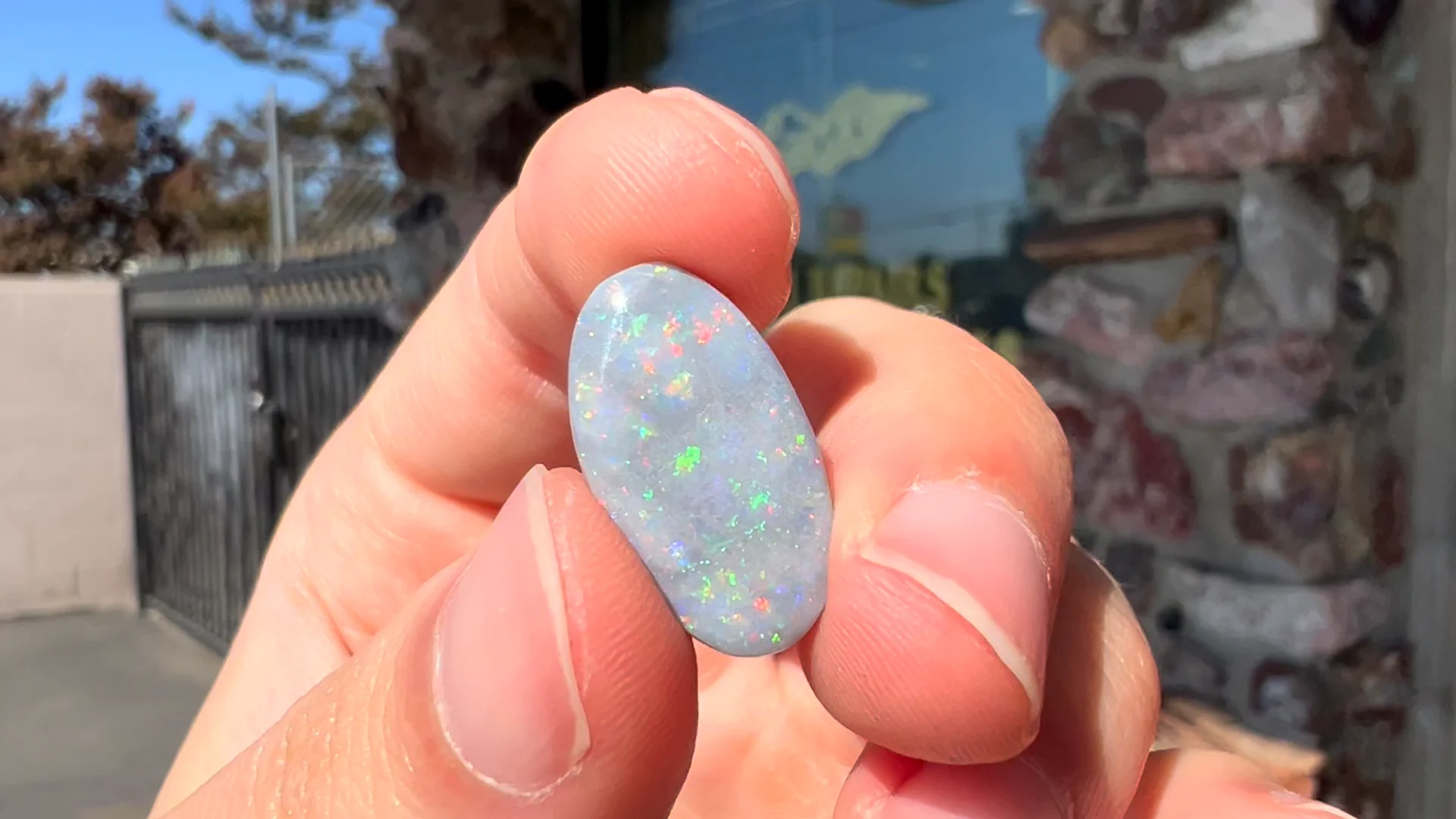 6.95ct Lightning Ridge Semi-Black Opal | Burton's – Burton's Gems