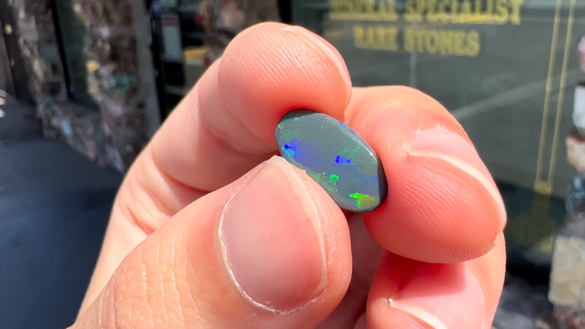 1.41ct Lightning Ridge Black Opal Stone | Burton's