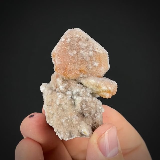 Quartz on Wulfenite (rare combo)