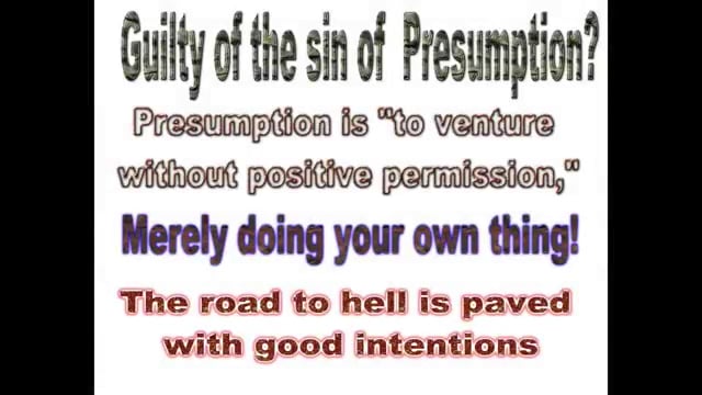 THE SIN OF PRESUMPTION ALBUM