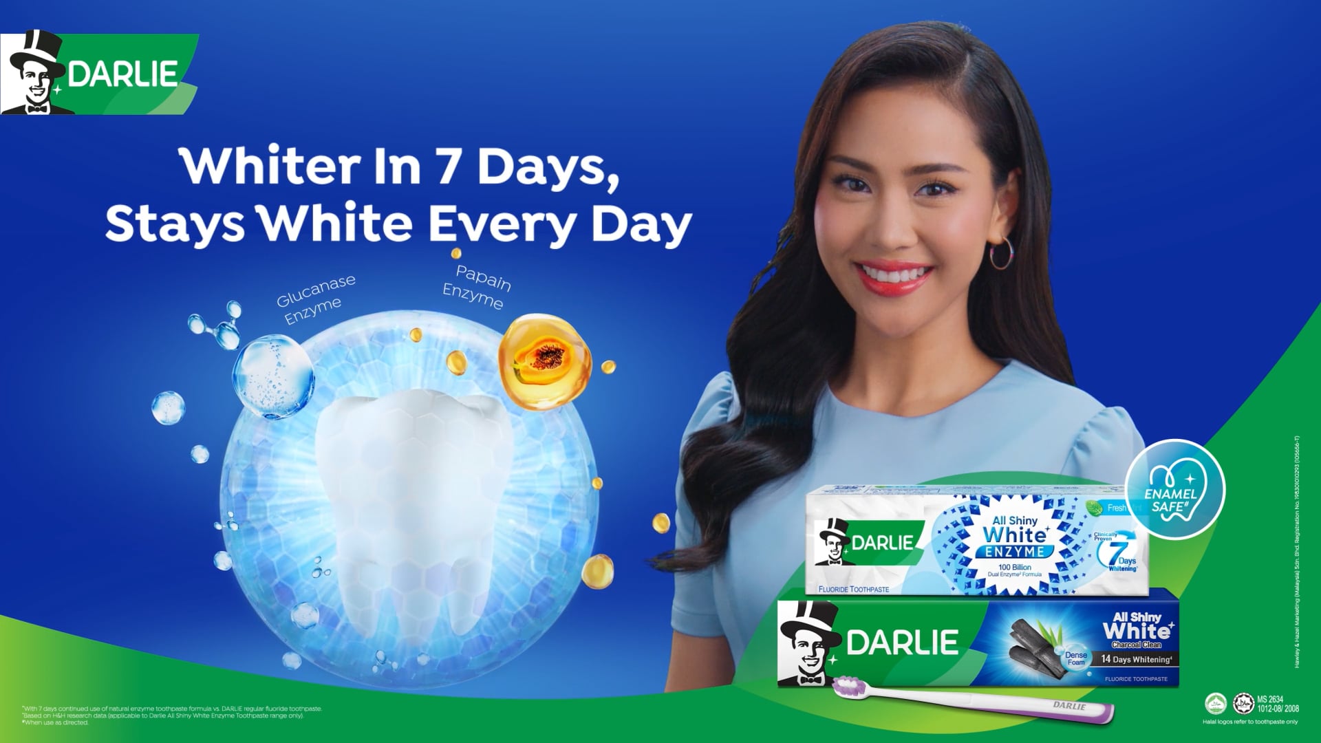 Get Whiter Teeth with Darlie All Shiny White Enzyme