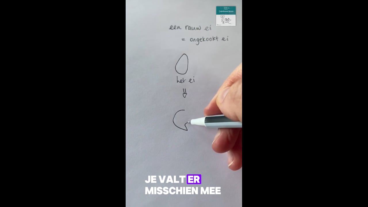 Rauw - gekookt- gebakken ei *