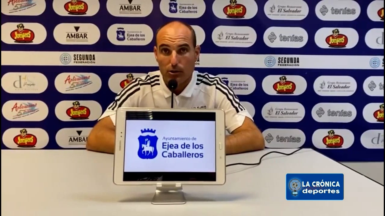 IVÁN MARTÍNEZ (Entrenador Ejea) SD Ejea 3-2 CD Subiza / Jor. 1 - Segunda Rfef / Gr 2