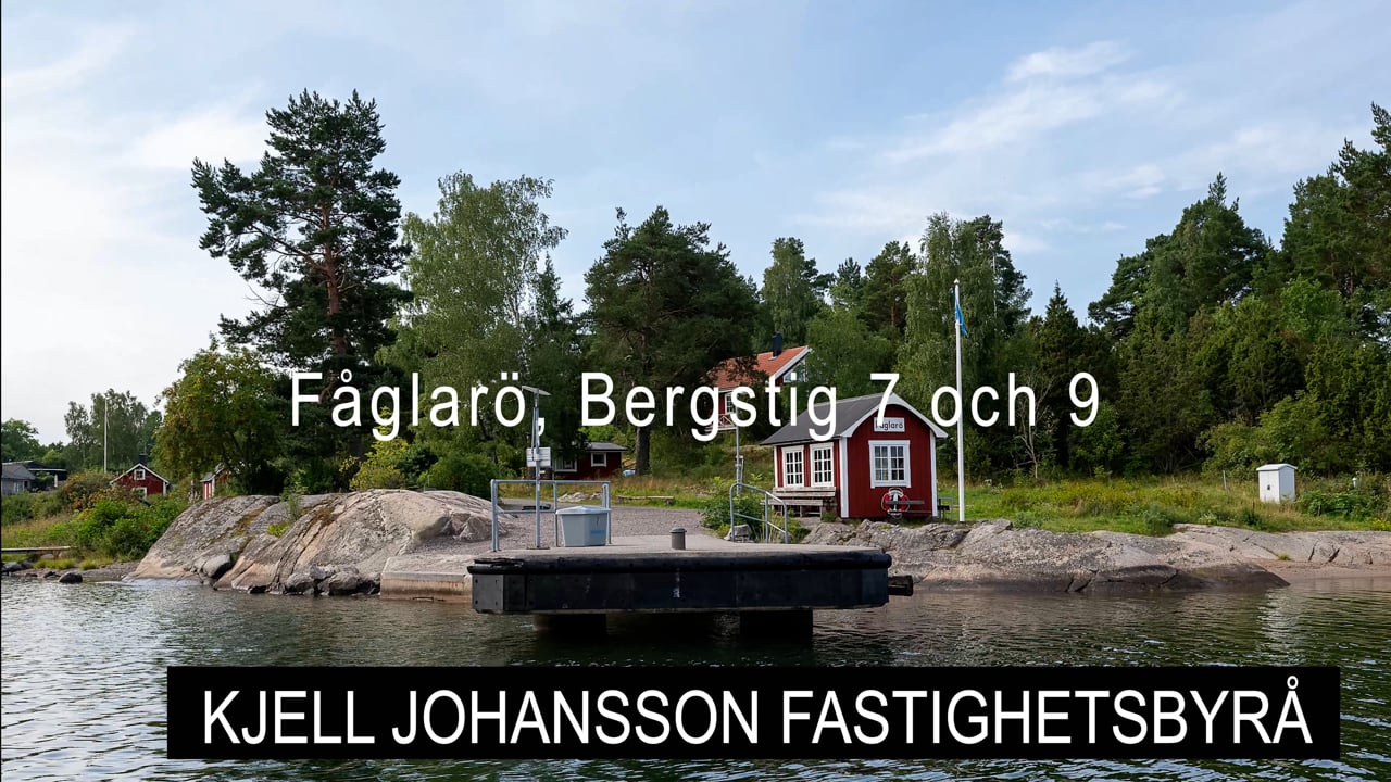 4 rum Fritidshus på Fåglarö bergstig 7 & 9 Fåglarö Österåkers kommun - video
