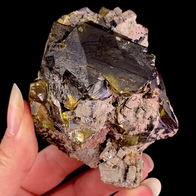 Sphalerite (gemmy crystals) with Galena