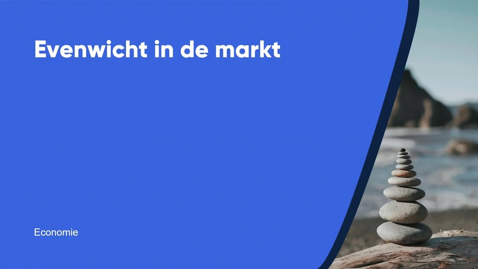 Evenwicht in de markt