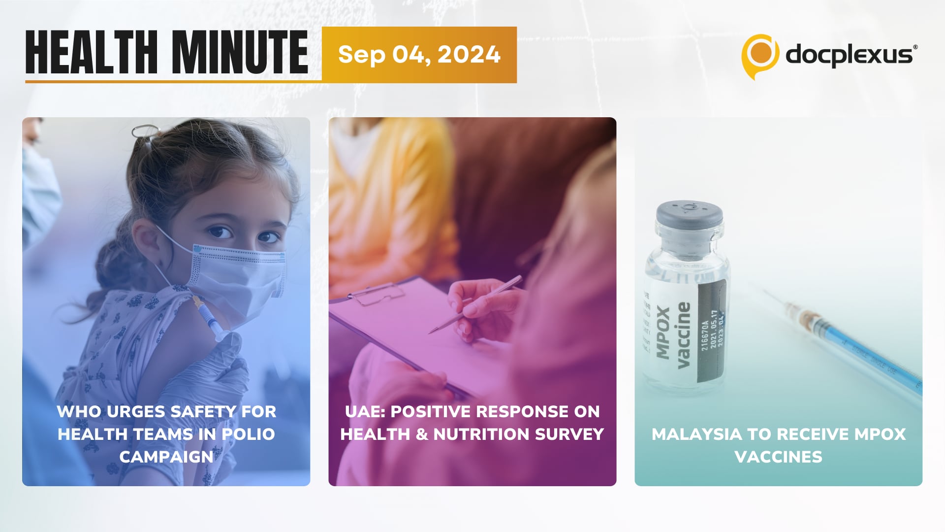 WHO Urges Safety for Health Teams in Polio Campaign