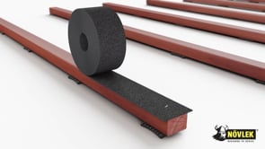 bande bitumineuse protection lambourdes terrasse 80mm x 20m N&ouml;vlek