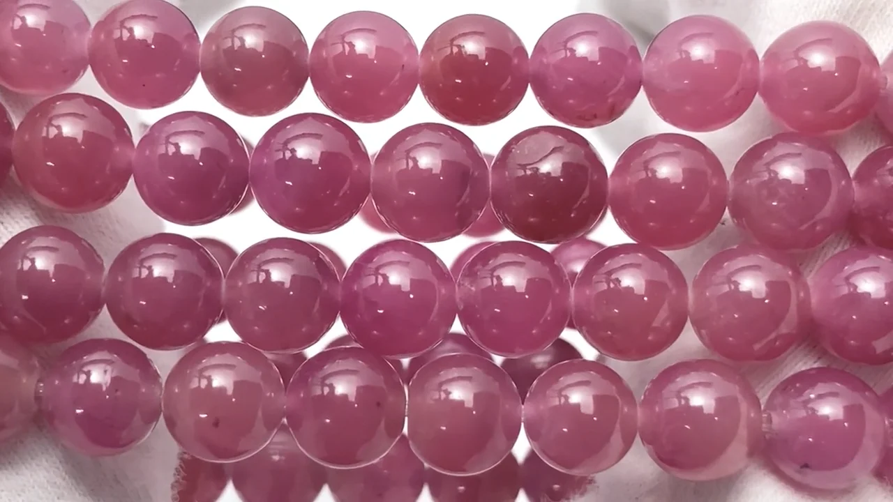 ピンクサファイア ラウンド7～9mm ブレスレット｜天然石ビーズの卸問屋