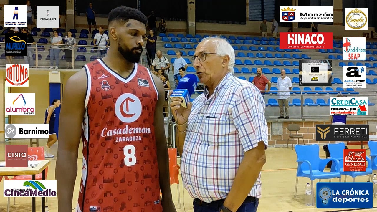 YOANKI MENCIA ( JUGADOR CASADEMONT ZARAGOZA )  PRETEMPORADA  ACB EN MONZÓN  CASADEMONT ZARAGOZA-72-87-MORABANC  ANDORRA