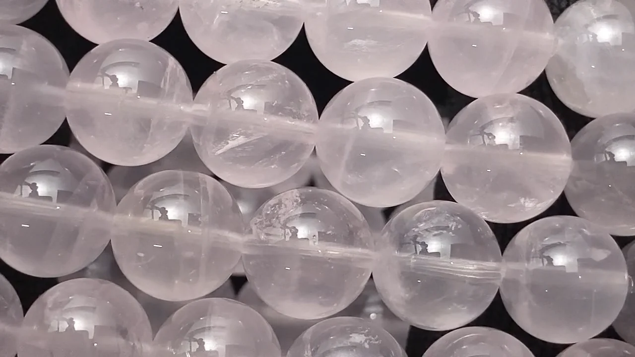 モザンビーク産ローズクォーツ ラウンド10mm ブレスレット｜天然石