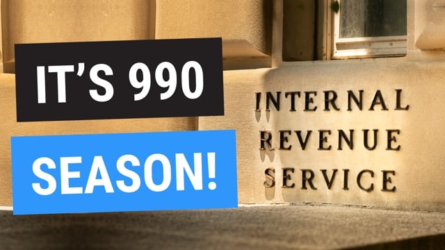 It's Not Rabbit Season – It’s 990 Season!
