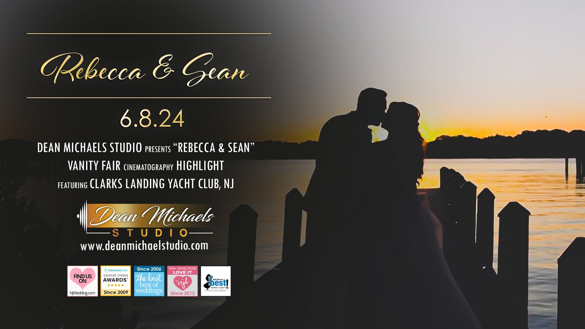 Rebecca & Sean's Wedding Highlight Recap at Clarks Landing Yacht Club, NJ