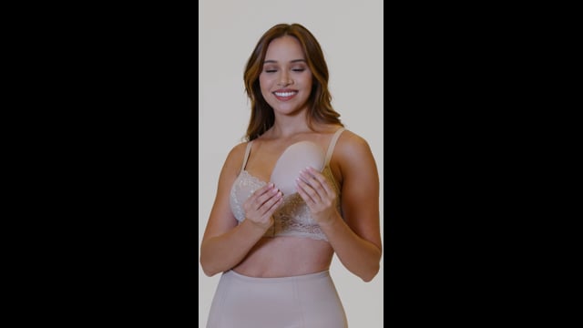 Sutiã Yoga para Prótese com Abertura Frontal e Renda - 3129