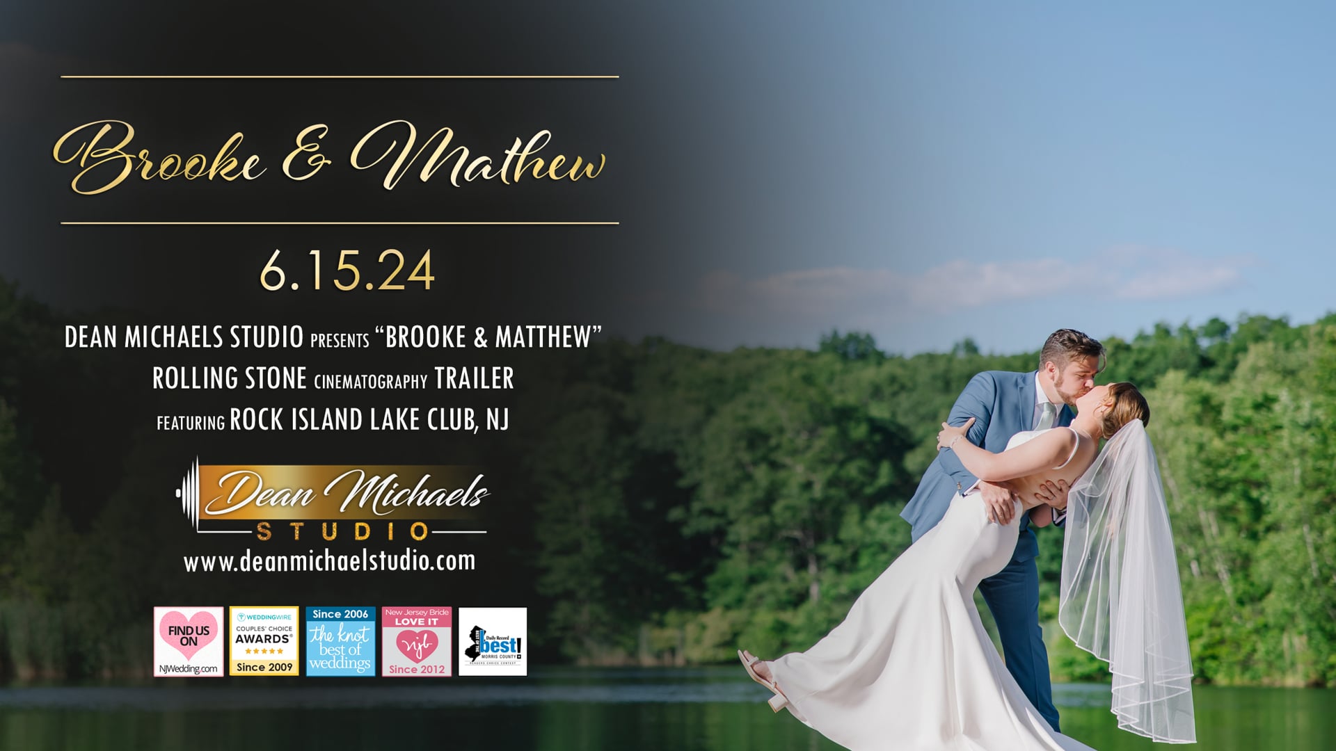 Brooke & Matthew's Wedding Trailer at Rock Island Lake Club, NJ