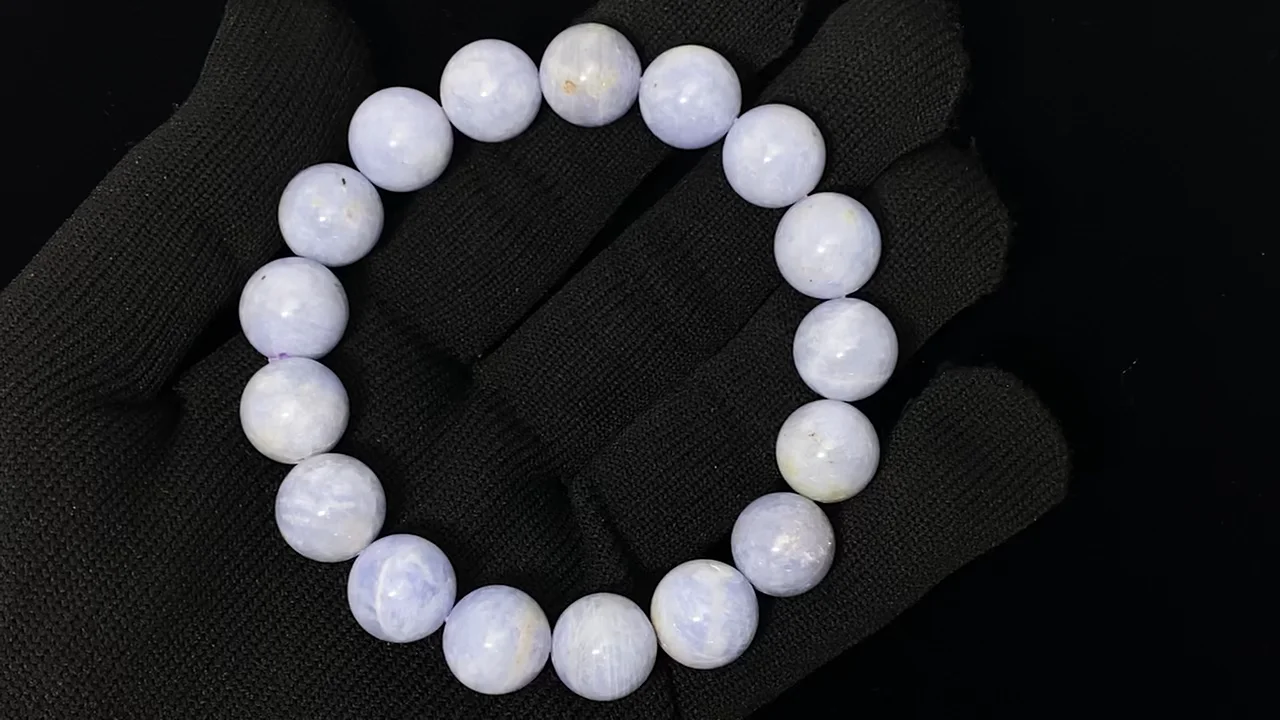 動画】【1点もの】ハックマナイト ラウンド12mm 1連(ブレス) NO.124