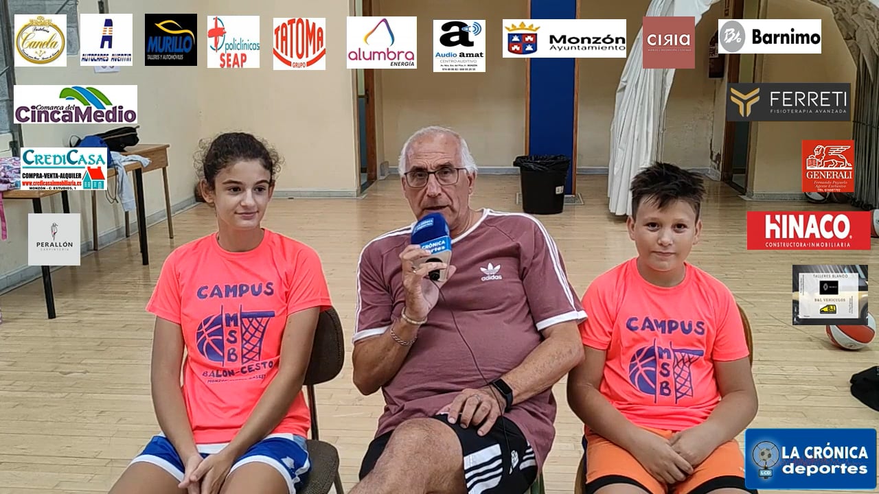 BALONCESTO   CAMPUS  MONZÓN SCHOOL  BASKET ( MSB )    DANIELA CASTEL - URIEL SANJUAN