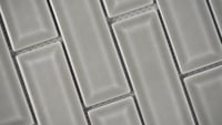 Dove Gray 2x6 Bevel Subway Ceramic Tile