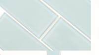 Harbor Gray 3x9 Backsplash Glass Subway Tile 