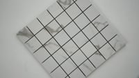 White Vena 2X2 Matte Ceramic Mosaic