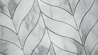 Calacatta Cressa Leaf Pattern Honed Mosaic