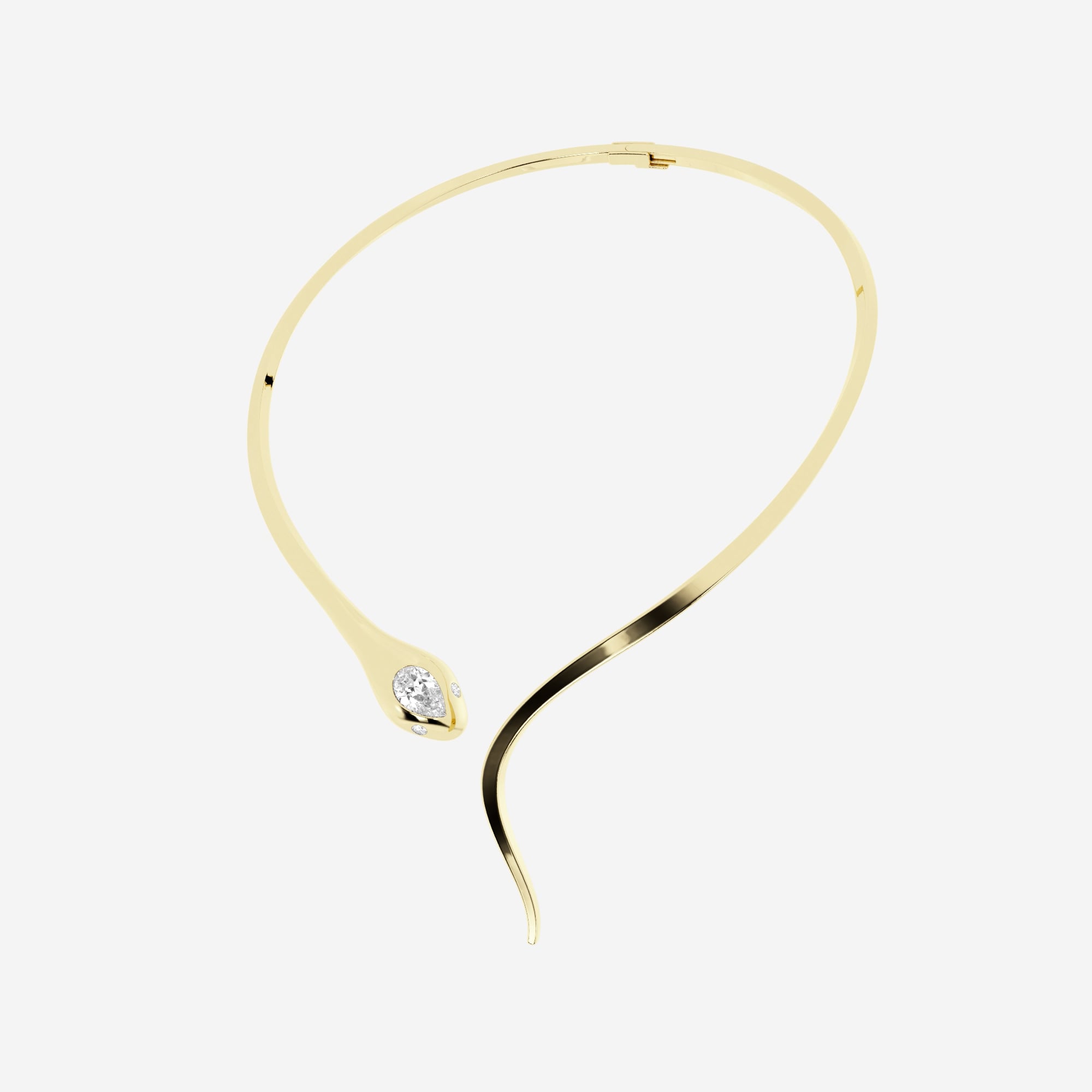 3 7/8 ctw Curve Serpent Choker Necklace - Grownbrilliance 3 7/8 ctw Curve Serpent Choker Necklace - Grownbrilliance