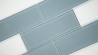 Harbor Gray 4x12 Glass Subway Tile